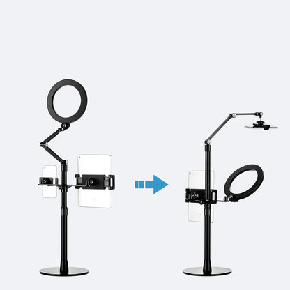 Smartphone & Tablet Floor Stand w/ Ring Light