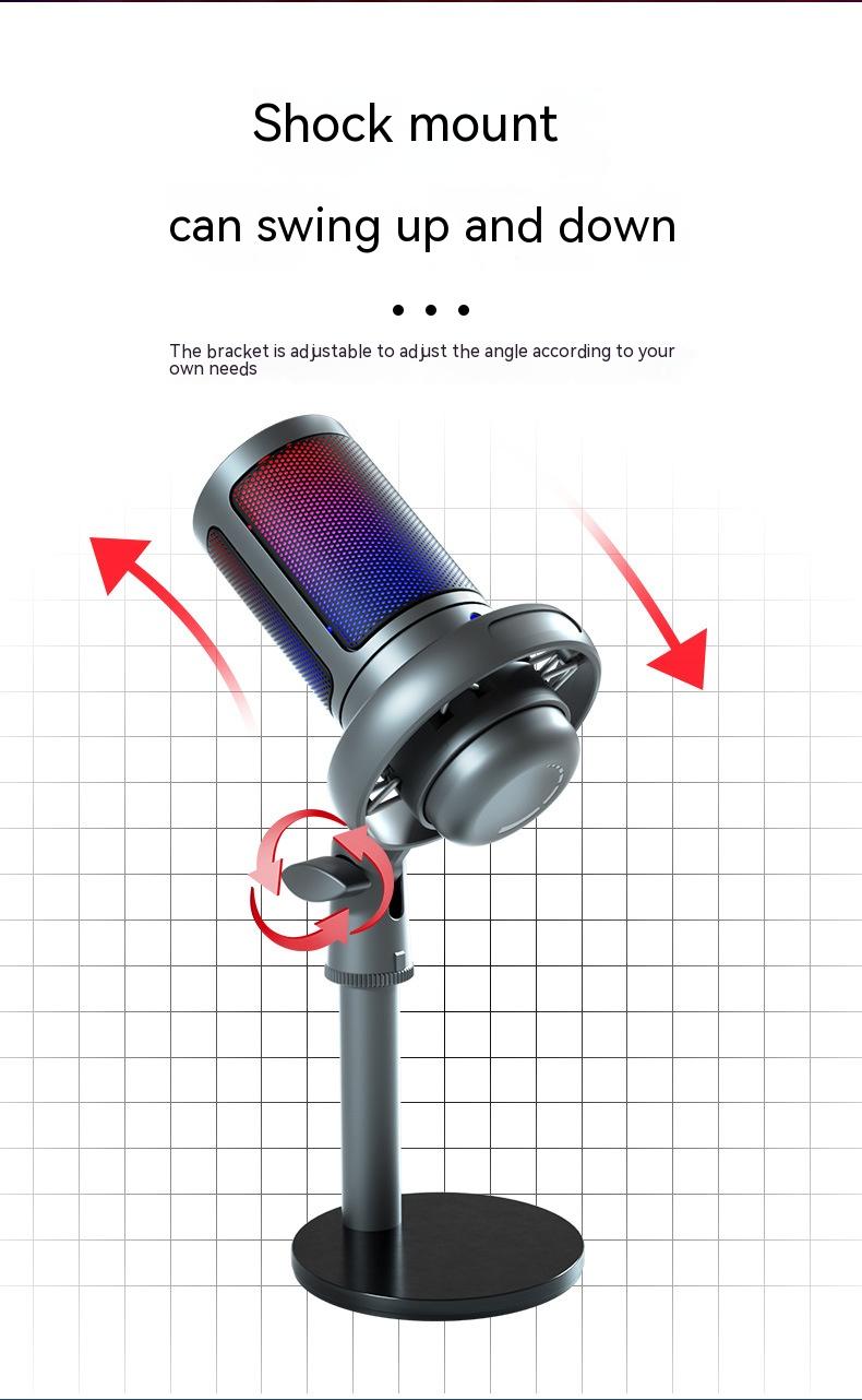 USB RGB Condenser Microphone (Wired)