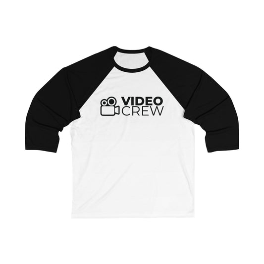 Unisex "Video Crew" 3/4 Sleeve Baseball Tee