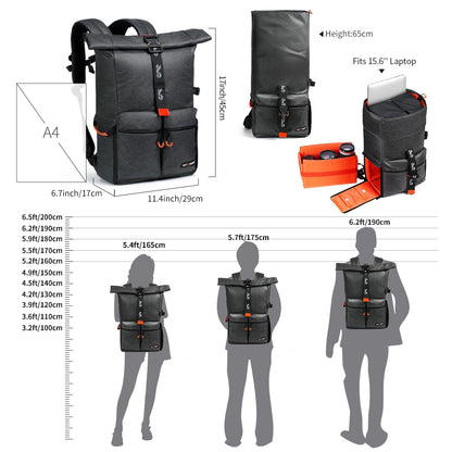 K&F Concept Camera & Travel Backpack