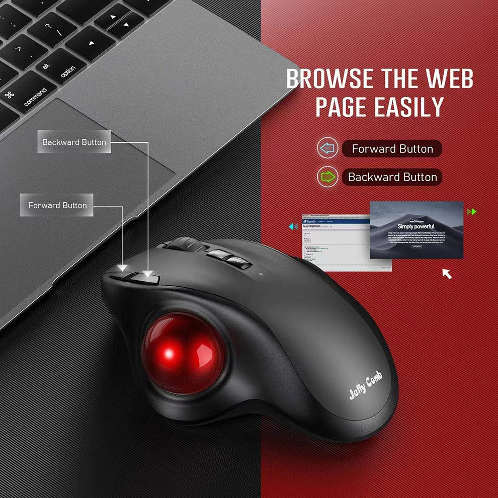 Ergonomic Wireless Trackball Mouse