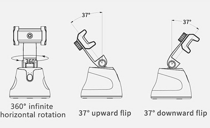 360° Face & Object Tracking Phone Holder