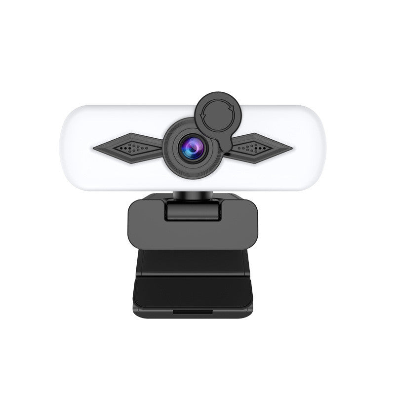 HD Webcam w/ Build-In Light & Privacy Cover