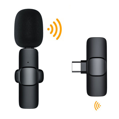 Wireless Lavalier Noise Reduction Microphone | USB Type-C & Apple Devices